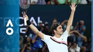 Roger Federer v Marin Čilić match highlights F  Australian Open 2018 [upl. by Anairuy]