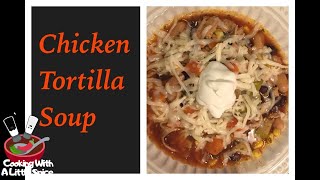 Chicken Tortilla Soup Crockpot Recipe [upl. by Wachter420]