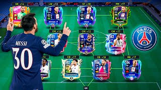 I Built Best Ever PSG  Paris SaintGermain  Squad Builder Messi Neymar Mbappe FIFA Mobile 22 [upl. by Nosrej]