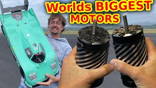 2 GIANT motors in RC Car World speed record attempt [upl. by Attennyl]