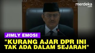 Ketua MKMK Jimly Asshidiqie Emosi Pada DPR Soal Hakim MK Kurang Ajar itu Salah [upl. by Ursuline]