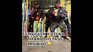 TIVIGUZN Y OZUNA BAILANDO denbow saoco baile vista videoshort parati [upl. by Sices]