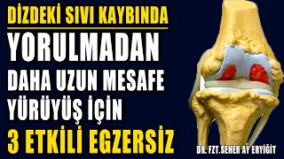 DİZ KİREÇLENMESİNDE YORULMADAN YÜRÜMEK İÇİN 3 EGZERSİZ aktifizyo fiziktedavi dizkireçlenmesi [upl. by Yffub272]