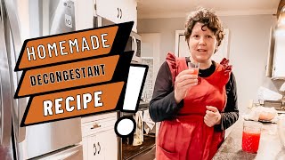 DECONGESTANT RECIPE using common household ingredients [upl. by Eurd471]