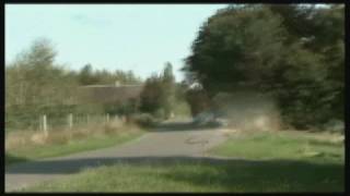 Danish Rally Championship Jensen crashes into a house [upl. by Burnside739]