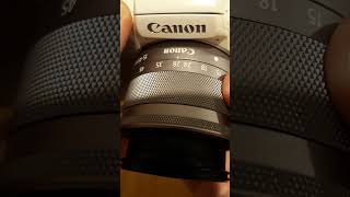 Canon M50 mark ii lenses settings explained in under 20 seconds  shorts [upl. by Ranit72]