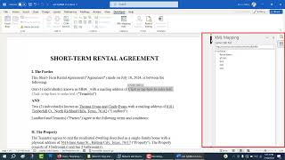 Creating a Fillable Rental Contract in Word with AutoCalculations  XML Mapping amp Macros Tutorial [upl. by Etnauq]