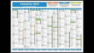 Savoir lire un calendrier [upl. by Nnire179]