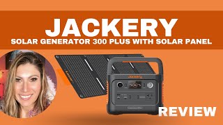 JACKERY Solar Generator 300 Plus Portable Power Station with 40W Booksized Solar Panel REVIEW [upl. by Barty129]