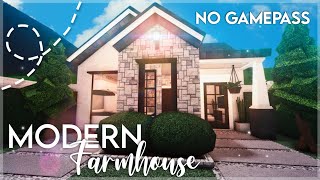 No Gamepass Modern One Story Budget Farmhouse I 23k I Speedbuild and Tour  iTapixca Builds [upl. by Nnomae]