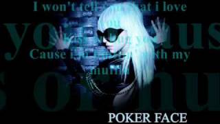 poker face lyricsbylady gaga [upl. by Yehus41]