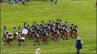 Mull Highland Games 2023 Oban Pipe Band [upl. by Pharaoh857]