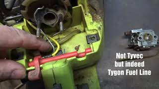 Poulan Chainsaw Fuel Line Routing and Placement [upl. by Marciano]