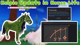 KELPIE UPDATE in Horse Life Plus grinding coins for stable space  Horse Life Roblox [upl. by Hasty]