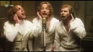 Bee Gees  Stayin Alive parody Sound recording in studio [upl. by Solegnave]