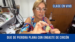 APRENDE A HACER DIJE DE PIERDRA PLANA CON ENGASTE DE CIRCÓN  Matideas Dapuzzo [upl. by Williams]