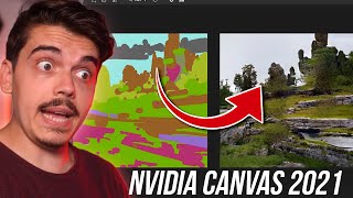 CE LOGICIEL VOUS TRANSFORME EN PEINTRE   NVIDIA CANVAS [upl. by Einalem]