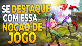 aprenda COMO TER NOÇÃO de JOGO no FREE FIRE MOBILE  FREE FIRE DICAS [upl. by Atteyek166]