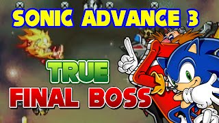 Sonic Advance 3 True Final Boss [upl. by Aihtnamas]