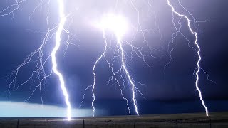 LIGHTNING STORMS AT NIGHT  Supercell Storm Time Lapse [upl. by Eanehs970]