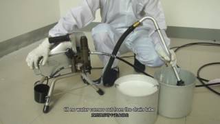 How to use electric high pressure airless paint sprayer [upl. by Nilram109]