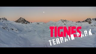 Snow park laps at Tignes Resort in France  French Alps [upl. by Hughmanick]