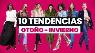 10 TENDENCIAS DE MODA OTOÑO INVIERNO 20242025 [upl. by Ettari]