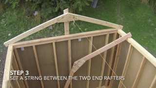 How To Build A Shed  Part 7  Shed Roof Framing [upl. by Gilba130]