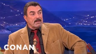 Tom Selleck Cant Stand quotUggiequot The Dog  CONAN on TBS [upl. by Ellehcam]