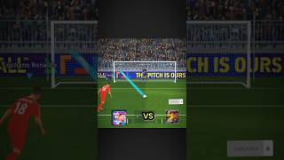 Messi or Ronaldo penalty shootout challenge☠️👿। efootball2025 efootballpesmobile shortsvir pes [upl. by Arhas166]