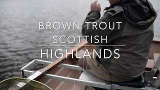 Wild Brown Trout Fishing  Loch Eye Scottish Highlands Scotland [upl. by Nevar]