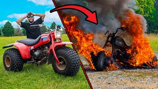 My NEW ThreeWheeler Caught on FIRE [upl. by Nettle]