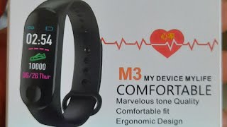 M3 Smart Band  How to connect m3 band with mobile  Fitpro watch  fitpro m3 band [upl. by Peckham]