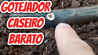 Ideia como construir gotejador caseiro de irrigação automático fácil de fazer para regar plantas [upl. by Eerehc861]