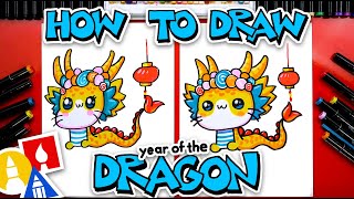 How To Draw A Lunar New Year Dragon [upl. by Ahsirk]