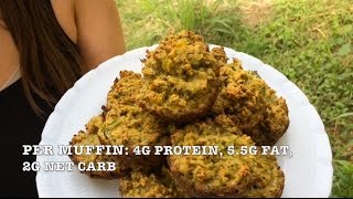 Savory KETO VEGGIE MUFFIN RECIPE  quick simple delicious lowcarb KETOGENIC [upl. by Rayburn813]