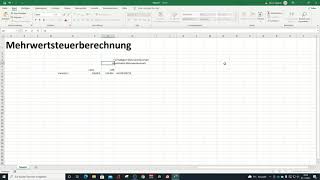 Mwst richtig berechnen mit Microsoft Excel brutto  netto 197 Mehrwersteuer [upl. by Ynwat]