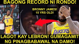 HULI BRONNY JAMES 15 YRS OLD GUMAGAMIT NG DAMO  BAGONG RECORD NI RONDO [upl. by Solrac]