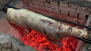 Arabic Style Full Dumba Dumpukht Recipe  Whole Lamb Roast Recipe  Khaddi Kabab Recipe [upl. by Sennahoj]