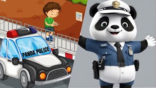 Police Car Patrol  Exciting Cartoon for Children  WhizHappyKids [upl. by Aicrag929]