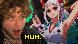 YAMATOS FACE REVEAL REACTION one piece reaction [upl. by Anidan678]