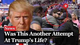 Man Tasered After Storming Press Area at Trump Rally [upl. by Anined]