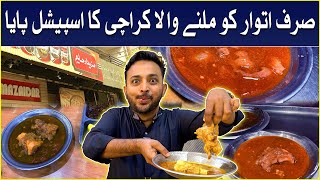 Karachi Ka ASLI NASLIA Paya Spotted  Delicious Breakfast in Karachi  Pakistan Kay Sath [upl. by Pape482]