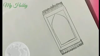 How to draw Prayer rug step by stepEasily draw jay e namazRamadan special Tutorial Minas Bucket [upl. by Burkhard85]