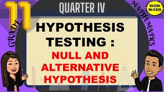 NULL AND ALTERNATIVE HYPOTHESES  HYPOTHESIS TESTING  STATISTICS AND PROBABILITY Q4 [upl. by Assenav492]