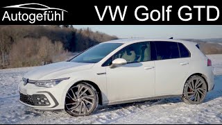 allnew VW Golf GTD FULL REVIEW 2021 Golf 8 performance Diesel [upl. by Hachmin]