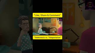 quotTelekinesis vs Teleportationquot shortchallenge jokesalittle shortvideo funny nojoke247 video [upl. by Timothea]