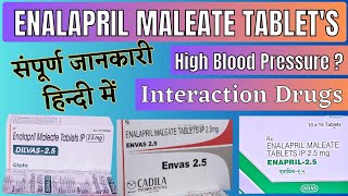 Enalapril tabletsEnalapril maleate tablets ip 25 mg uses Dosages interaction amp Side effects [upl. by Sokil]