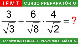 IFMT 🔴 Curso Preparatório 202425 de MATEMÁTICA IFMT Técnico Integrado ao Ensino Médio BoraIF [upl. by Gannie]