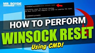 How to Perform a Winsock Reset on Windows 10 [upl. by Yeh]